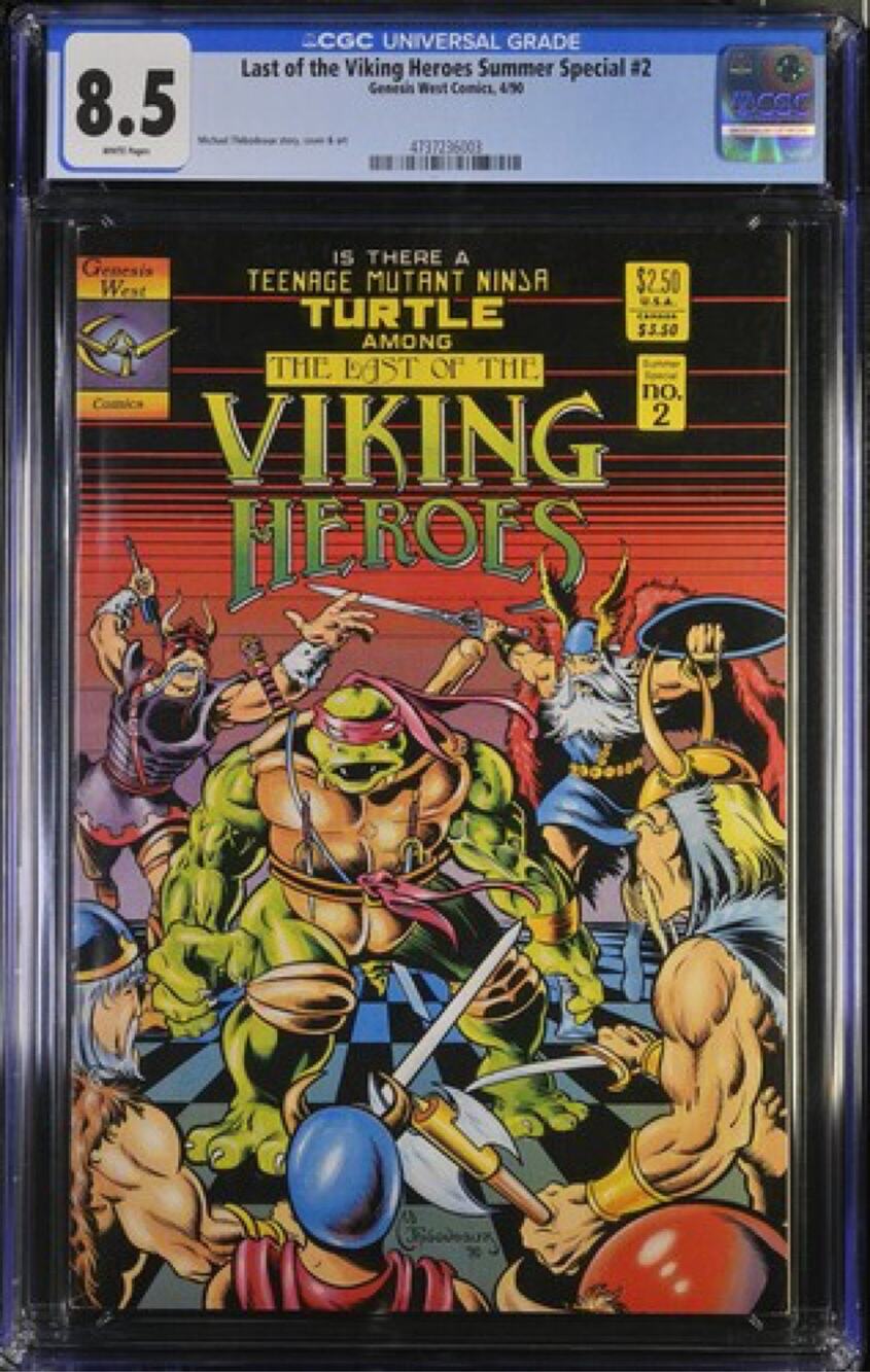 Last of the Viking Heroes Summer Special 2 CGC 8.5 TMNT Genesis West
